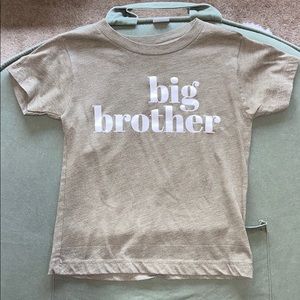 Big brother toddler boy t shirt 3T